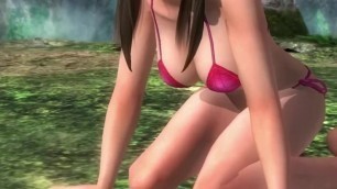 Dead or Alive 5 Hitomi in Tight Micro Bikini Thong Ass Exposure Doggystyle!
