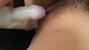 Rua Mochizuki Busty has Orgasms from Vibrators and gives Handjob
