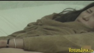 Japanese slut rubbing