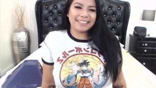 19 curvaceous Asian slut Jasmine enjoys fuckmachine