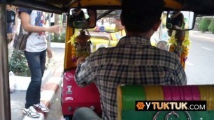 Hot slut is picked up at the city by horny tourist who seduces her
