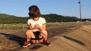 Tucked Asian CD Outdoor Piss 2