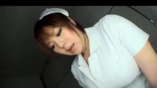 Big Tits asian nurse gives booby treatment to patient