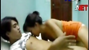 asian college couple homemade video